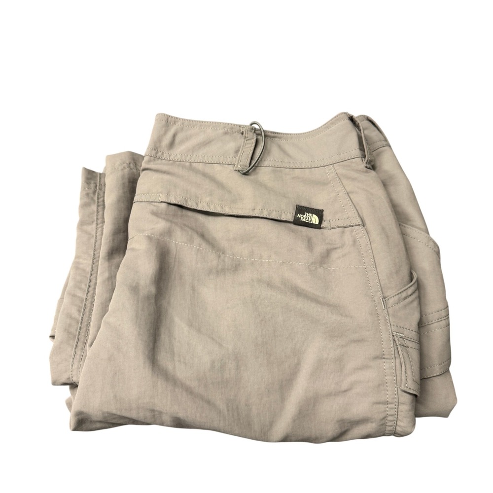 The‎ North Face Convertible Pants Womens 14 Gray Hiking Gorpcore Zip Off Legs